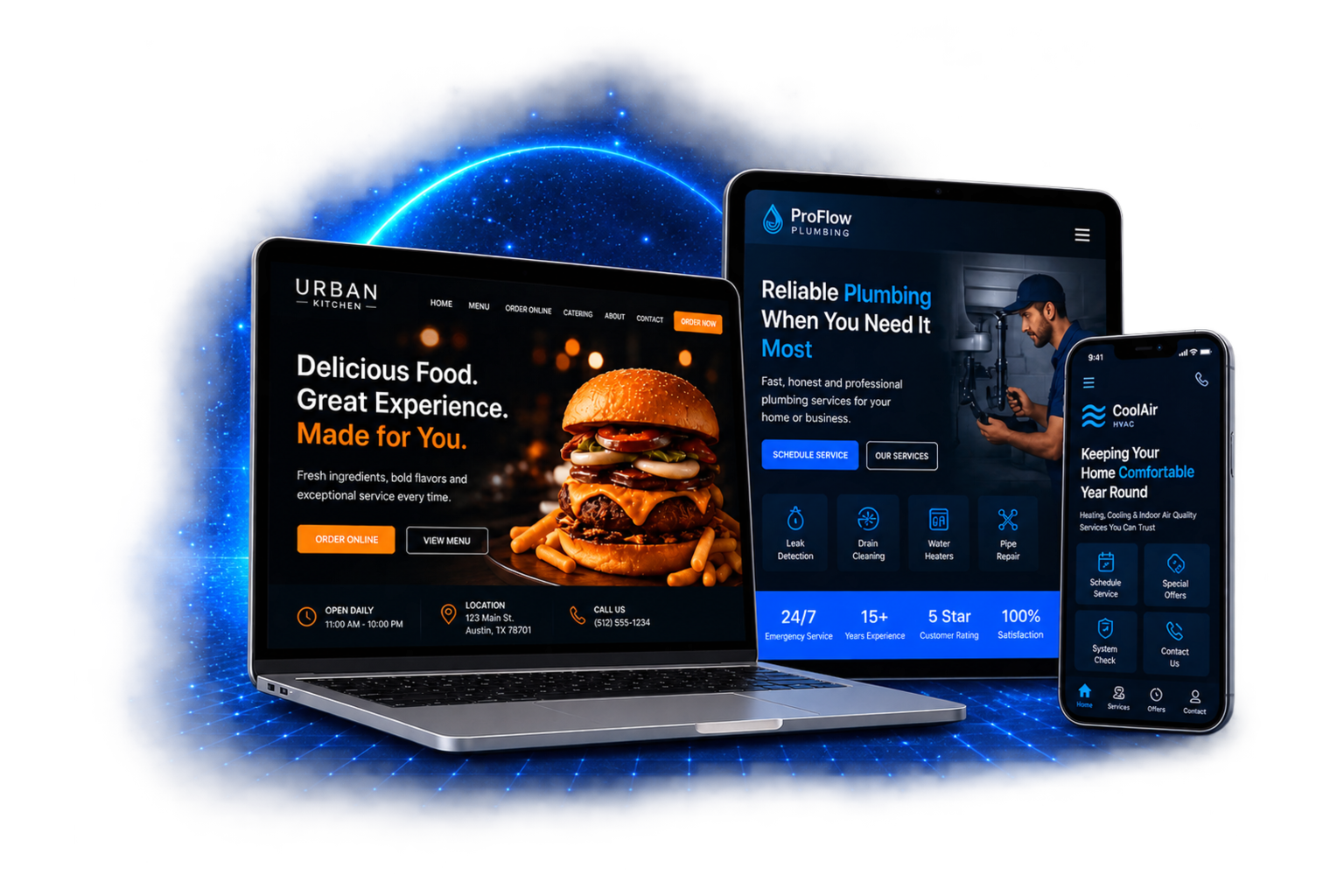 Connected website, mobile and digital platform experiences